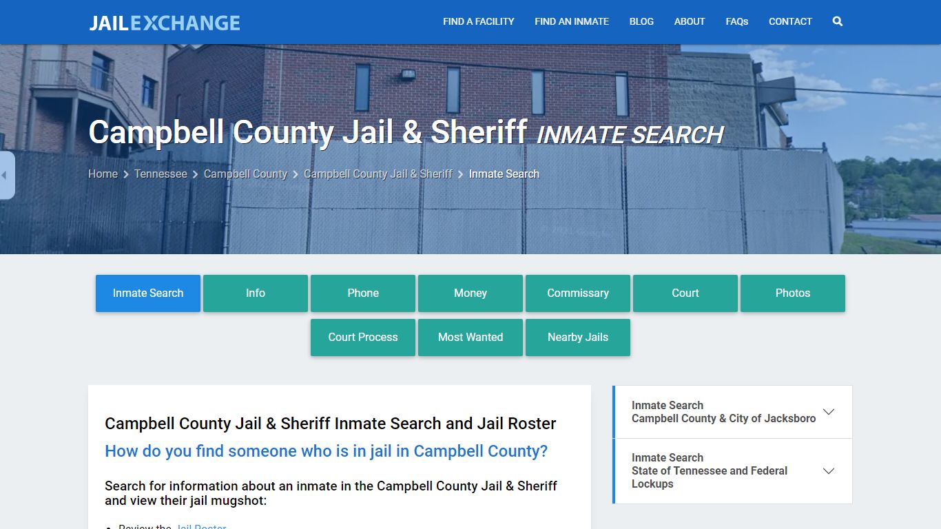 Campbell County Jail & Sheriff Inmate Search - Jail Exchange